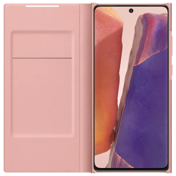 Чехол для смартфона Samsung Galaxy Note 20 Samsung/ LED View Cover/ Кожа/ Бронзовый Розовый photo 4