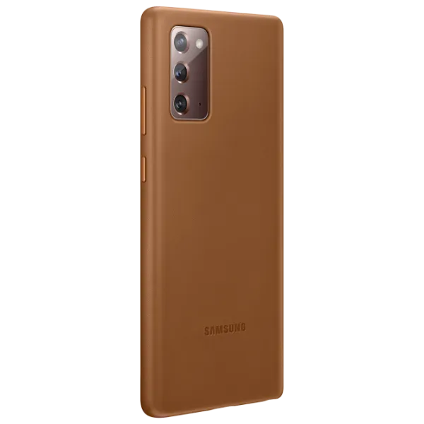 Чехол для смартфона Samsung Galaxy Note 20 Samsung/ Back/ Кожа/ Коричневый photo 2