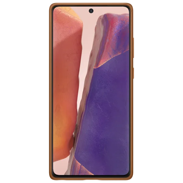 Чехол для смартфона Samsung Galaxy Note 20 Samsung/ Back/ Кожа/ Коричневый photo 3