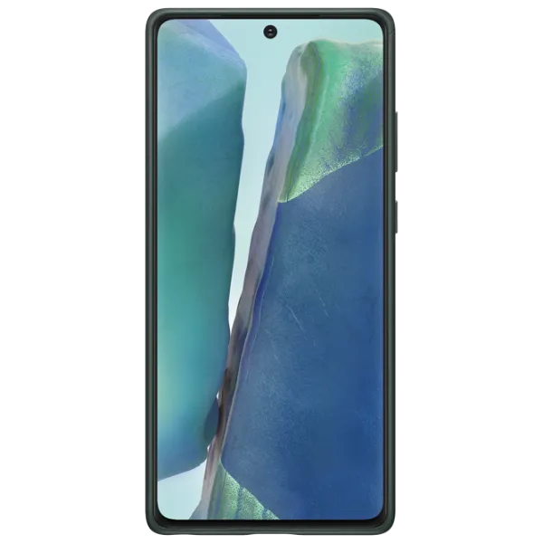 Чехол для смартфона Samsung Galaxy Note 20 Samsung/ Back/ Кожа/ Зелёный photo 3