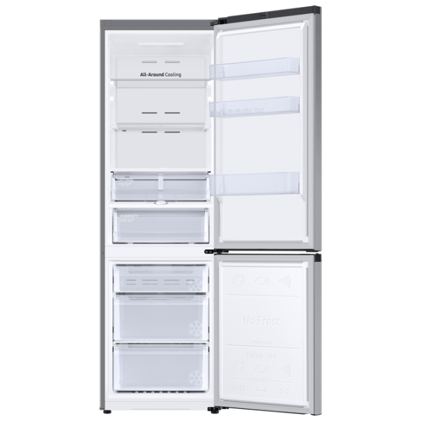 Frigider Samsung RB36T674FSA/UA cu congelator jos 360 l / 193.5 cm / Inox photo 3 Frigider Samsung RB36T674FSA/UA cu congelator jos 360 l / 193.5 cm / Inox photo 3