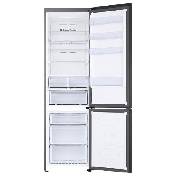 Frigider Samsung RB38T676FB1/UA cu congelator jos 385 l / 203 cm / Black photo 5