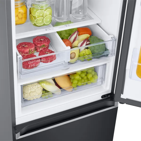 Frigider Samsung RB38T676FB1/UA cu congelator jos 385 l / 203 cm / Black photo 9