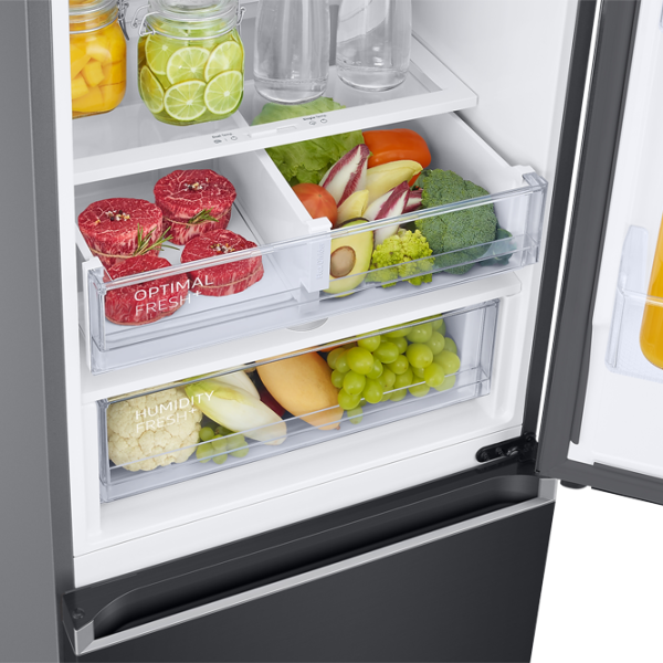 Frigider Samsung RB38T676FB1/UA cu congelator jos 385 l / 203 cm / Black photo 9