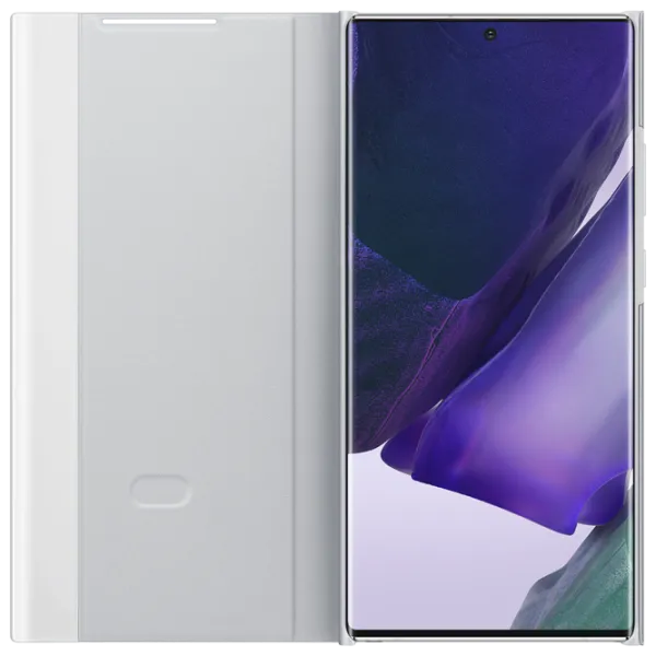 Чехол для смартфона Samsung Galaxy Note 20 Ultra Samsung/ Flip Cover View/ PC/ PU/ Серебристый Белый photo 3