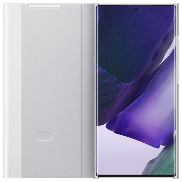 Чехол для смартфона Samsung Galaxy Note 20 Ultra Samsung/ Flip Cover View/ PC/ PU/ Серебристый Белый photo 3