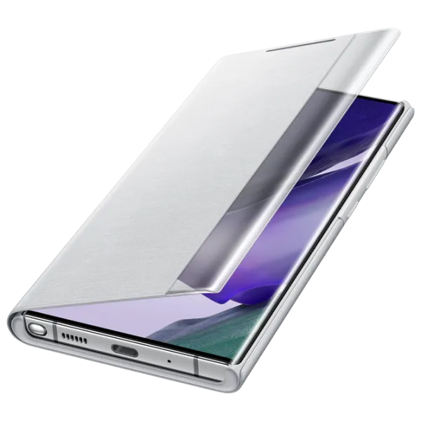 Чехол для смартфона Samsung Galaxy Note 20 Ultra Samsung/ Flip Cover View/ PC/ PU/ Серебристый Белый photo 4