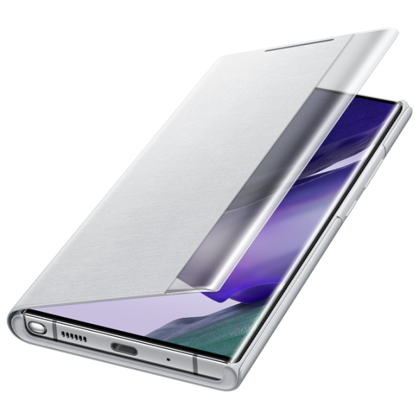 Чехол для смартфона Samsung Galaxy Note 20 Ultra Samsung/ Flip Cover View/ PC/ PU/ Серебристый Белый photo 4