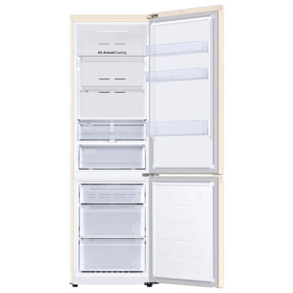 Frigider Samsung RB36T674FEL/UA cu congelator jos 360 l / 193.5 cm / Beige photo 3