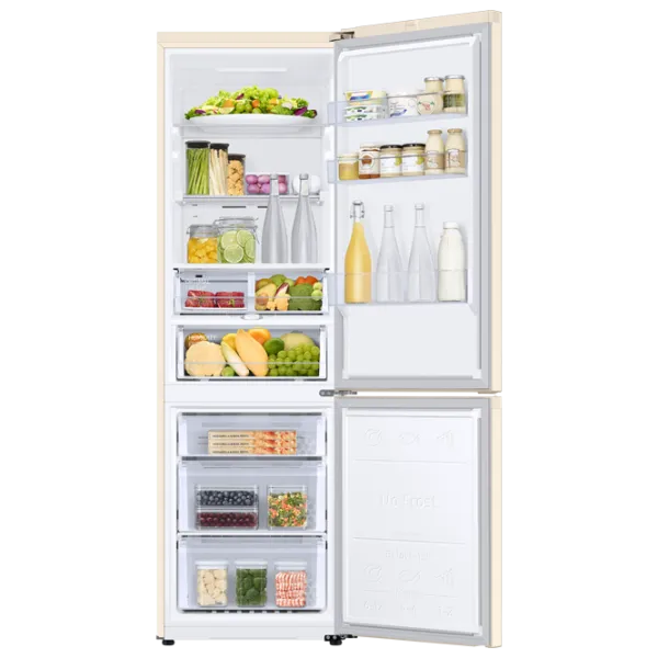 Frigider Samsung RB36T674FEL/UA cu congelator jos 360 l / 193.5 cm / Beige photo 4