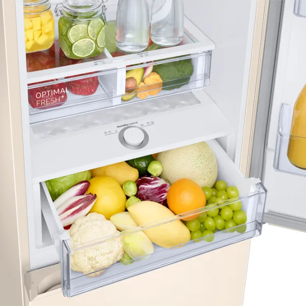 Frigider Samsung RB36T674FEL/UA cu congelator jos 360 l / 193.5 cm / Beige photo 6
