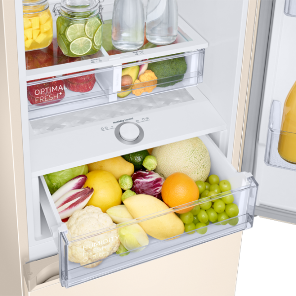 Frigider Samsung RB36T674FEL/UA cu congelator jos 360 l / 193.5 cm / Beige photo 6