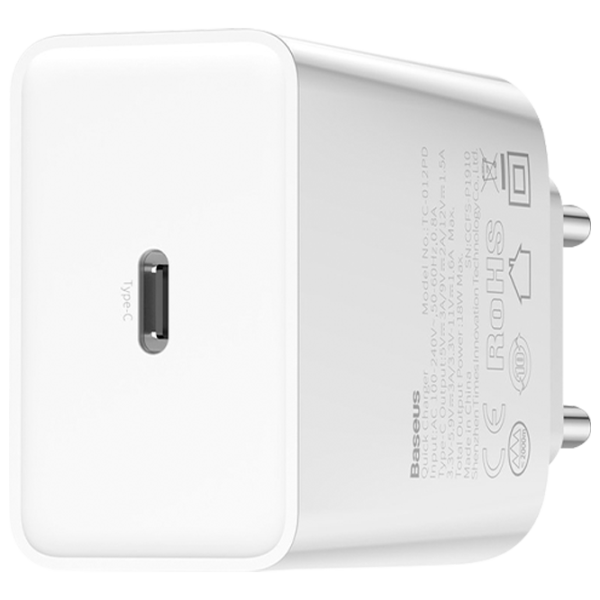 Adaptor de rețea Baseus TC-012PD 2 A/ White photo 2