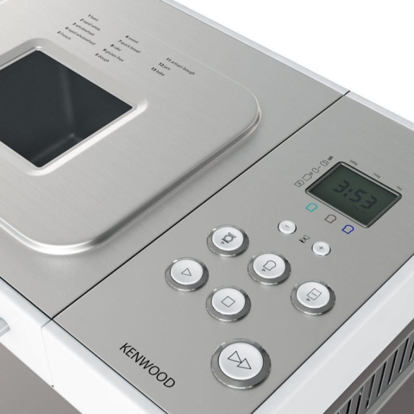 Хлебопечка Kenwood BM 350 645 W/ Буханка/ Белый Нержавеющая сталь photo 4 Хлебопечка Kenwood BM 350 645 W/ Буханка/ Белый Нержавеющая сталь photo 4