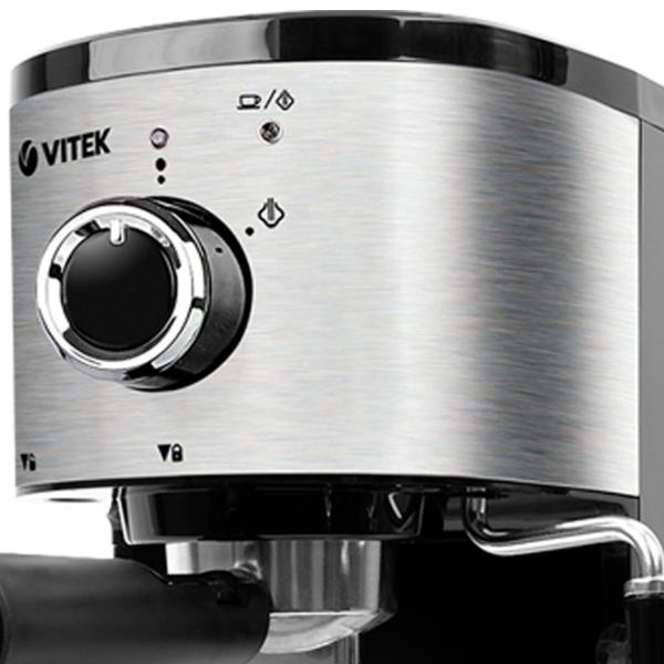 Кофеварка Vitek VT-1501 Рожковая/ 1.25 л/ Серебристый photo 3
