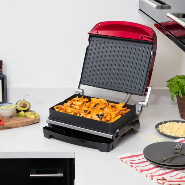 Электрогриль Russell Hobbs 24001-56 Контактный/ 1440 Вт/ Черный Красный photo 6