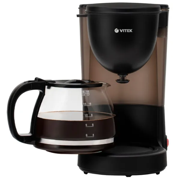 Cafetieră Vitek VT-1500 Cu picurare/ 1.25 l/ Black photo 4