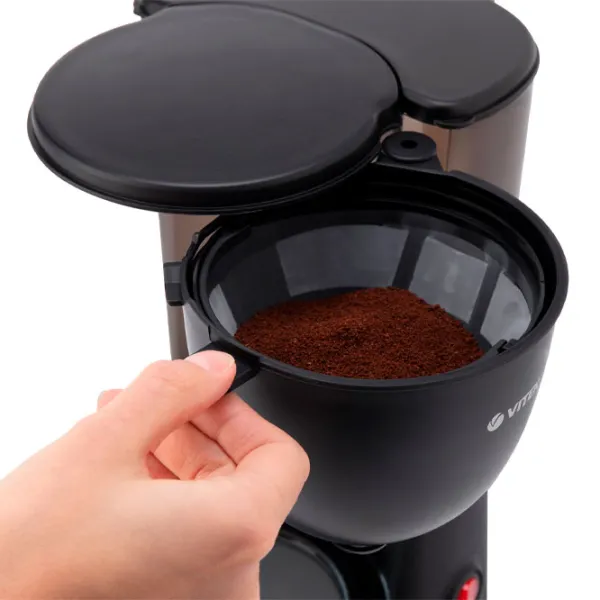 Cafetieră Vitek VT-1500 Cu picurare/ 1.25 l/ Black photo 5