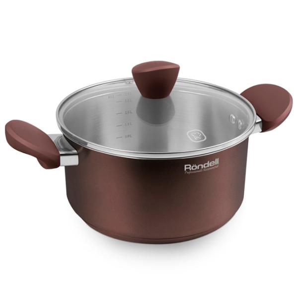 Cratiță Rondell RDS-1031 2 l Oțel inoxidabil/ Brown photo 2