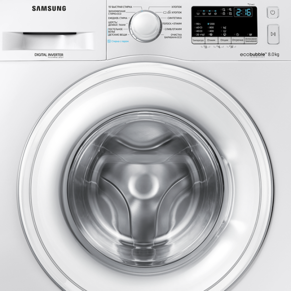 Стиральная машина Samsung WW80R42LHDWDLP 8 кг / 1200 об/мин / Белый photo 6