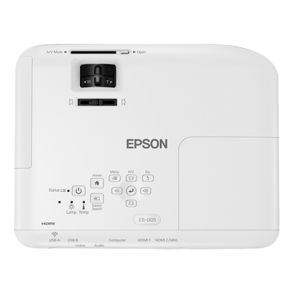 Проектор Epson EB-U05 Для дома и офиса/ Белый photo 7 Проектор Epson EB-U05 Для дома и офиса/ Белый photo 7