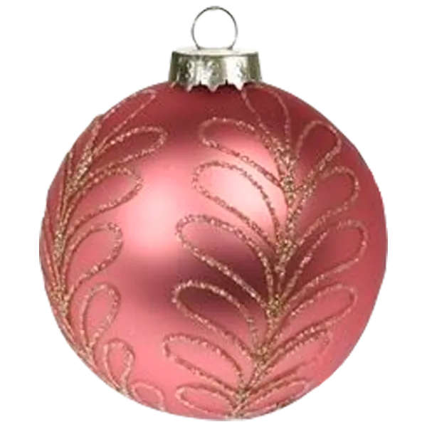Игрушки для ёлки Christmas 43397 8 см/ Розовый photo 2