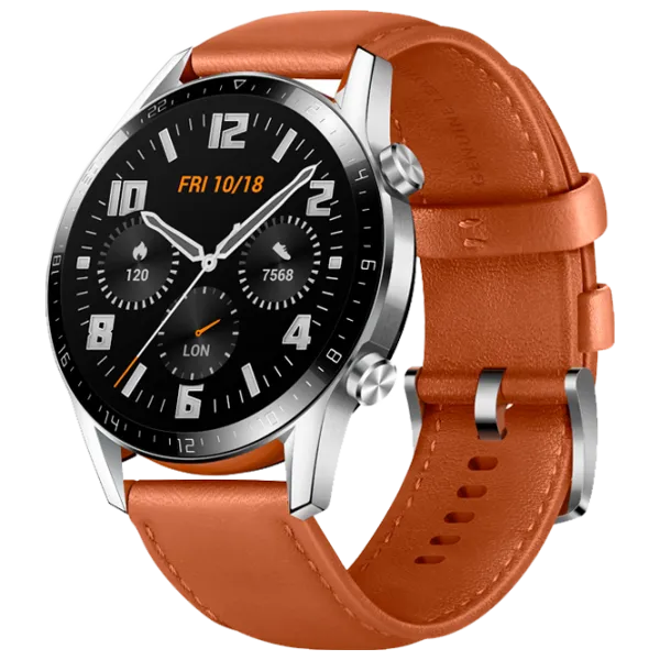 Ceas inteligent Huawei Watch GT2 1.39"/ Fortuna B19V/ Brown Silver photo 2