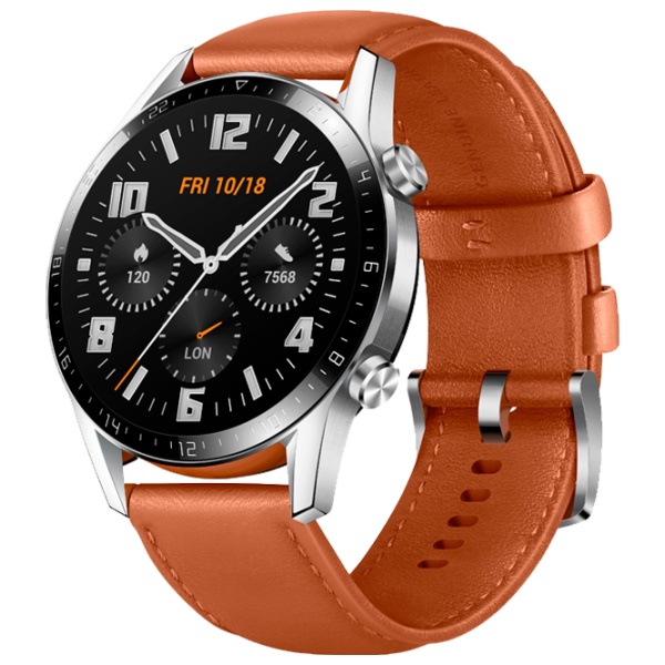 Ceas inteligent Huawei Watch GT2 1.39"/ Fortuna B19V/ Brown Silver photo 2