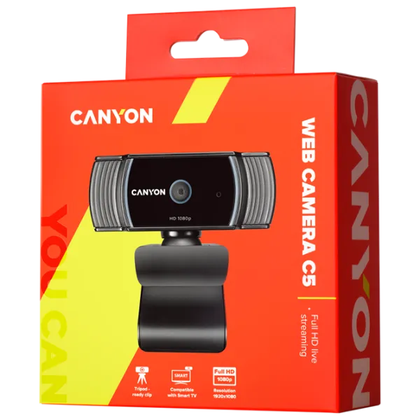 Web Camera Canyon C5 2 MP / Black photo 3