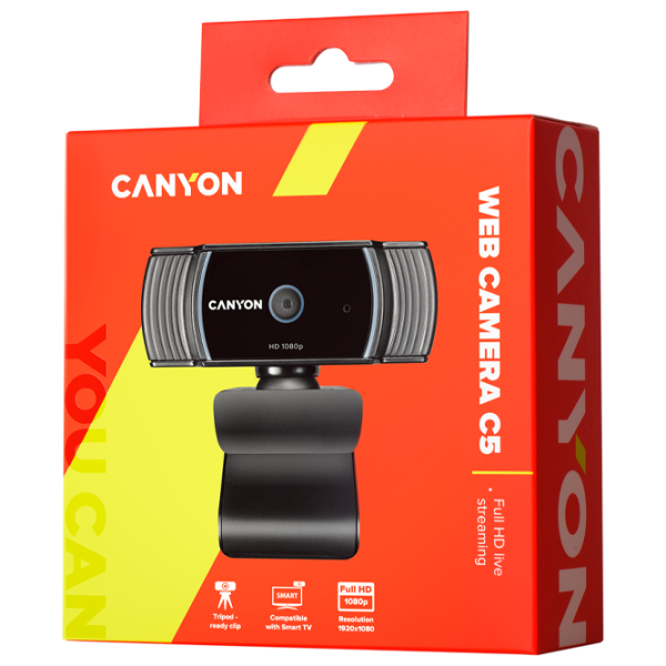 Web Camera Canyon C5 2 MP / Black photo 3