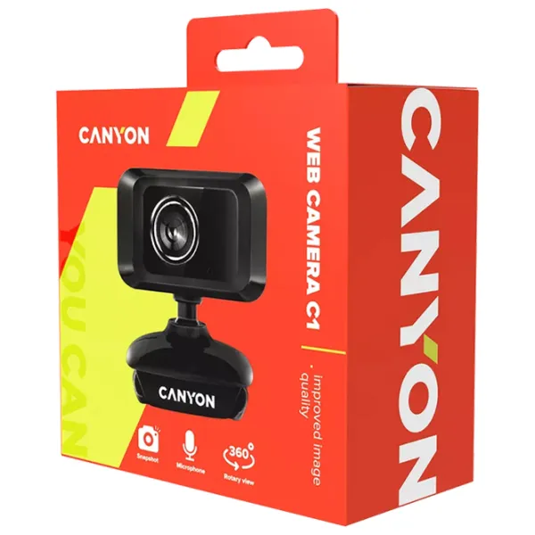 Web Camera Canyon С1 1.3 MP / Black photo 3
