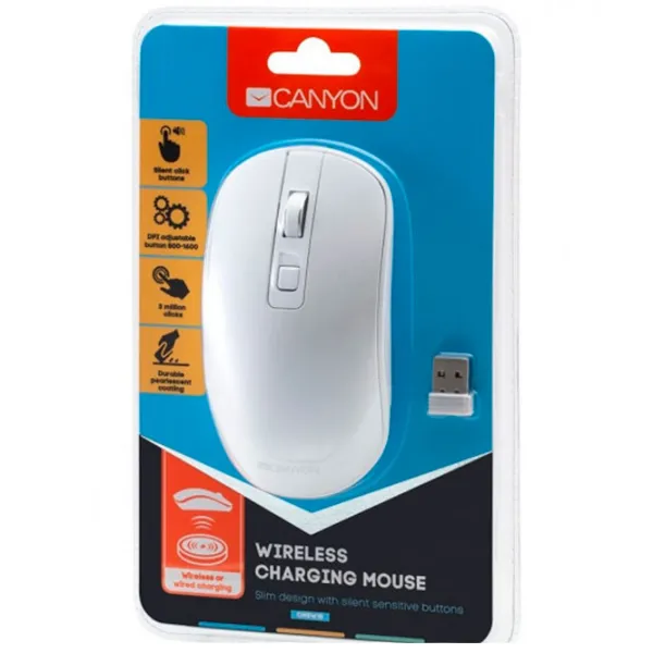 Мышь Canyon MW-18 USB/ Белый photo 5