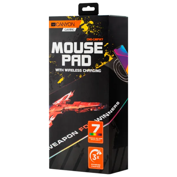 Covoraș pentru mouse Canyon CMPW7 Black photo 3