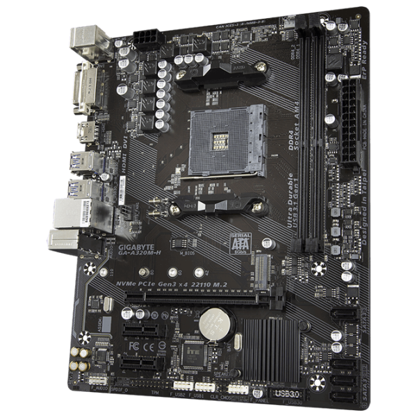 Placă de bază Gigabyte GA-A320M-H 2.0 mATX/ AMD A320 photo 3