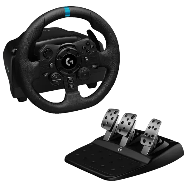 Volan Logitech G923 TrueForce Cu fir / 14 buttons / Black photo 5