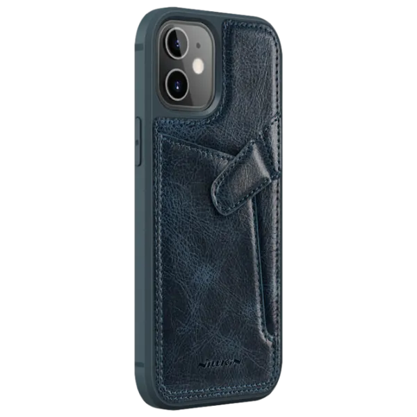 Чехол для смартфона Apple iPhone 12 mini Nillkin/ Back/ Кожа/ Синий photo 2