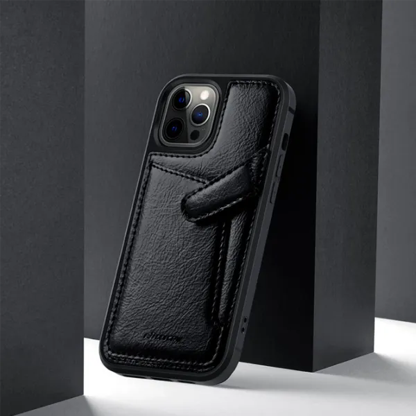Чехол для смартфона Apple iPhone 12 Pro Max Nillkin/ Back/ Кожа/ Черный photo 4