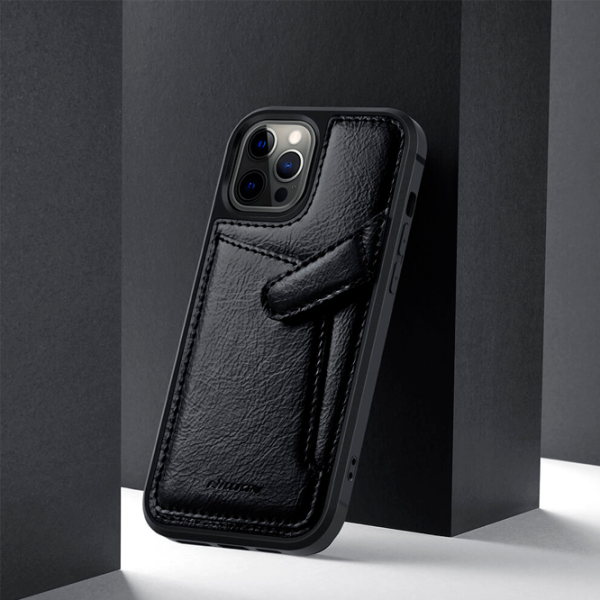Чехол для смартфона Apple iPhone 12 Pro Max Nillkin/ Back/ Кожа/ Черный photo 4