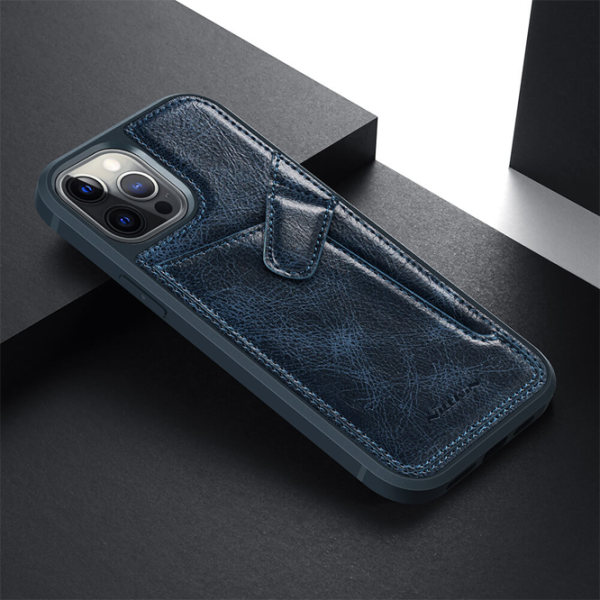 Чехол для смартфона Apple iPhone 12/ 12 Pro Nillkin/ Back/ Кожа/ Синий photo 4