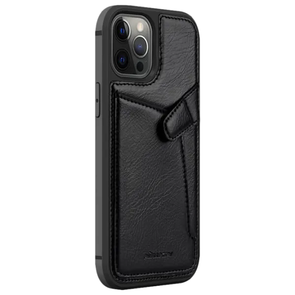 Чехол для смартфона Apple iPhone 12/ 12 Pro Nillkin/ Back/ Кожа/ Черный photo 2