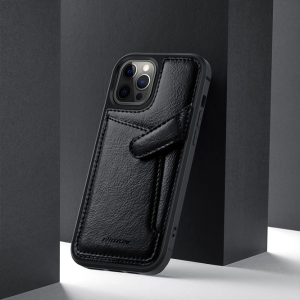Чехол для смартфона Apple iPhone 12/ 12 Pro Nillkin/ Back/ Кожа/ Черный photo 4