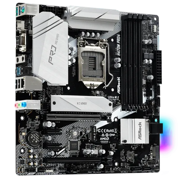 Материнская плата ASRock H470M PRO4 mATX/ Intel H470 photo 2