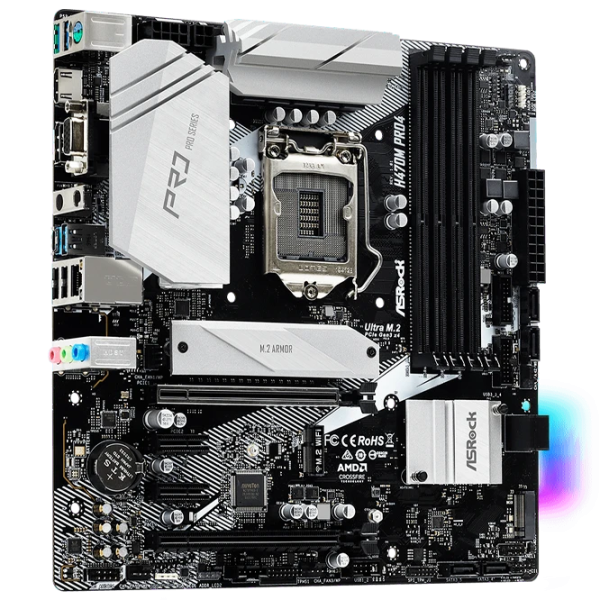 Материнская плата ASRock H470M PRO4 mATX/ Intel H470 photo 2