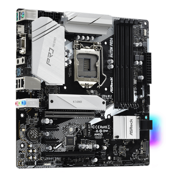Материнская плата ASRock H470M PRO4 mATX/ Intel H470 photo 3