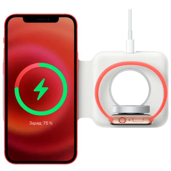 Încărcător wireless Apple Magsafe Duo Charger White photo 6
