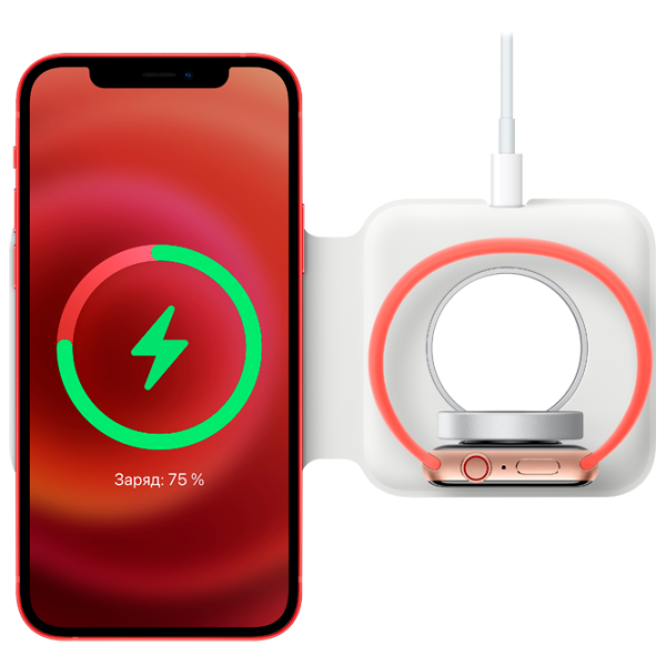 Încărcător wireless Apple Magsafe Duo Charger White photo 6