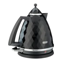 Электрочайник DeLonghi KBJ2001BK 1.7л / Скрытый / Черный photo 3
