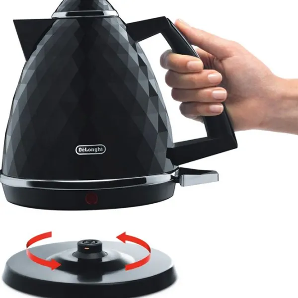 Ceainic electric DeLonghi KBJ2001BK 1.7l / Ascuns / Black photo 5
