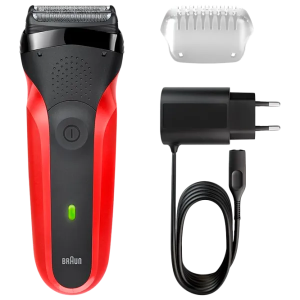 Aparat de ras electric Braun 300S Red Black  photo 2