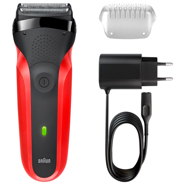 Aparat de ras electric Braun 300S Red Black  photo 2